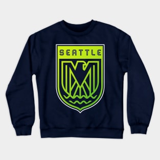 Modern Seattle Seahawks Football team Emblem Crewneck Sweatshirt